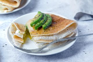 Crepe con pollo fritto
