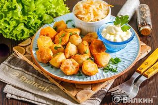 Жареные пельмени (1 пор.)