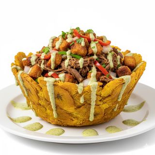 Cesta de plátano con proteína