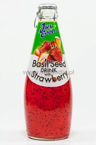 Napój truskawkowy z nasionami bazylii 0.29 l