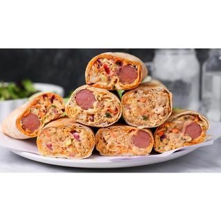 Shawarma with chicken and 1 Sausage