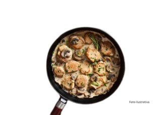 ternera con champiñones