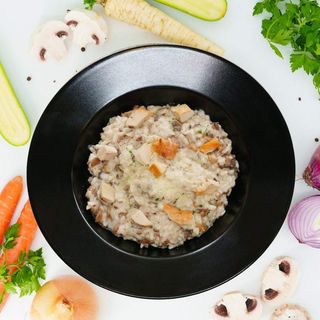 Pollo e funghi rižoto