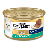 Корм для котів Gourmet Gold паштет із кролика (85г)