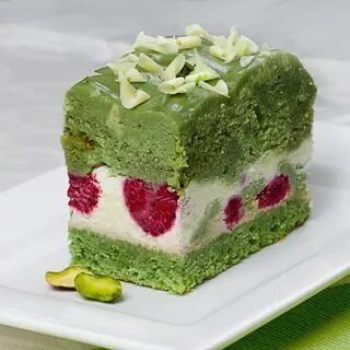 Десерт "Фисташка-малина"