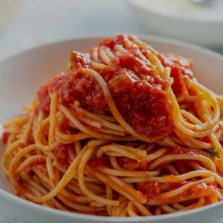 Spaghetti al pomodoro  - saltati in piastra