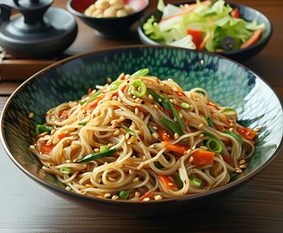 Makaron sojowy z warzywami  450g