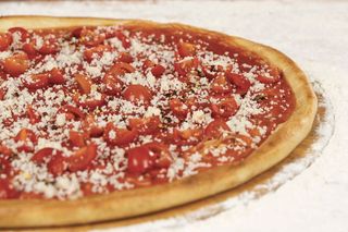 Pizza rossa arrabbiata