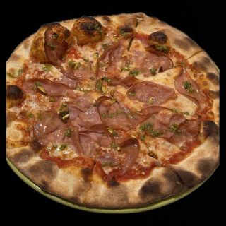 Pizza Mortadela Italiana Y Pistachos (33 Cm.)