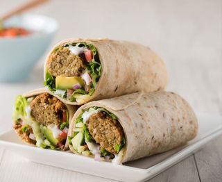 Piadina con falafel