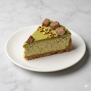 Cheesecake al pistacchio e Waferini