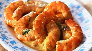 Gambas Flambées Au Cognac