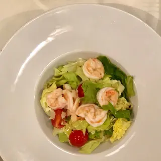 8) Insalata cinese con gamberi in salsa agrodolce della casa
