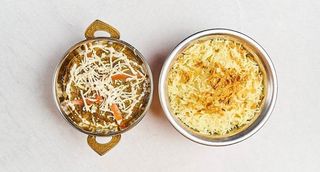 Lamb Saag con Arroz Basmati