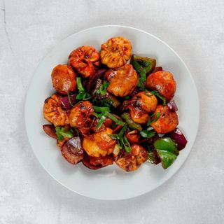 Chicken fried chilly momo