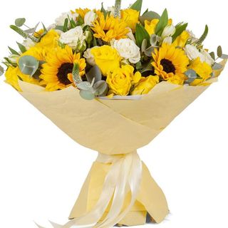 Buchet de flori „Raze de Soare și Eleganță”