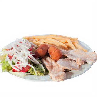 Plato Combinado De Filete De Pollo