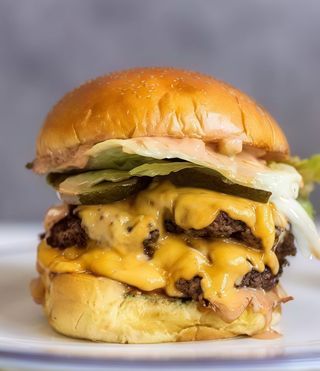 Double smash burger