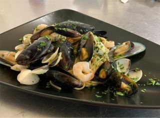 Spaghetti Cozze, Vongole e Gamberetti