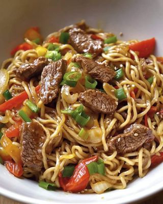 Spaghetti Aux Légumes À La Viande De Boeuf