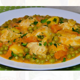 Пиле с грах и картофи