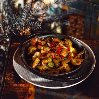 ქამა სოკოს ჩაშუშული