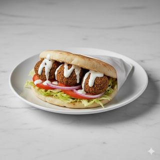 Doner Vegetal De Falafel Con Queso