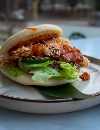 Булочка Бао з креветками 