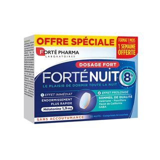 Forté Nuit 8h Mélatonine 30 Comprimés - Sommeil - Forté Pharma