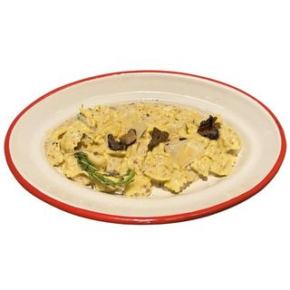 Ravioli al plin fonduta e tartufo
