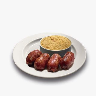 Porção de Salsicha com Farofa