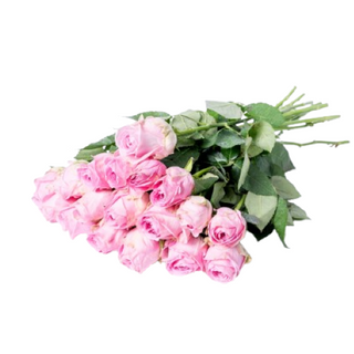 Bukiet 9 różowych róż