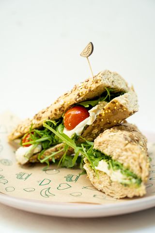 Sándwich caprese 