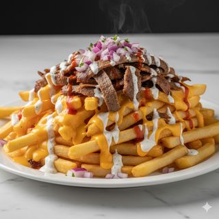 Patatas kebab queso (ración entera)