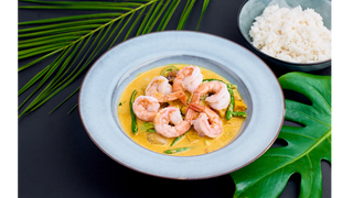 Żółte Curry z krewetkami