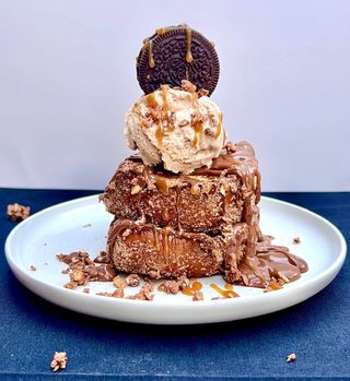 Nutella&Caramel Ice Cream french toast