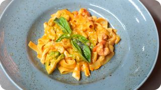 Паста с креветками