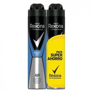 Duplo Desodorante Rexona Cobalt Blue Spray 200 Ml.