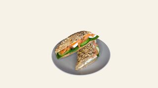 Bagietka z łososiem