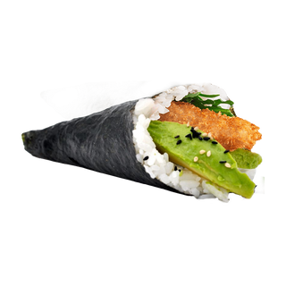 Temaki langostino rebozado 
