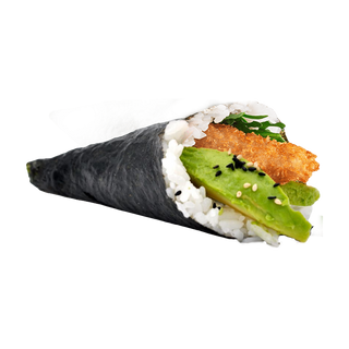 Temaki langostino rebozado 