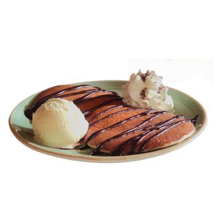 Tortitas Con Nata y Tu Chocolate Favorito (Sin helado)