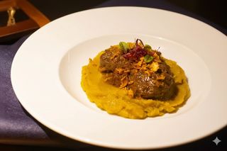 Bochecha de Porco Preto Estufada em Porto Branco e Moscatel