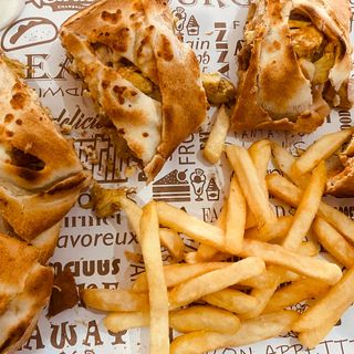 Baguette farcie escalope (Avec salade) 