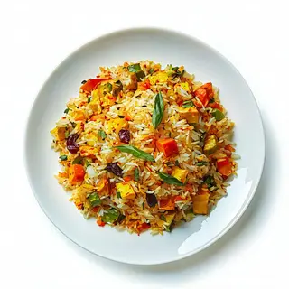 20 Vegetarian biryani.