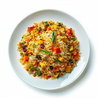 20 Vegetarian biryani.