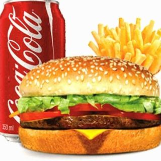 Menù 240 g onion burger  con patatine e  fritte e cocacola 33cl