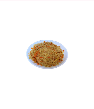 Fideos fritos con pollo