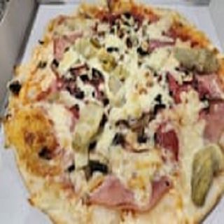 Pizza Clásica Mediana 4 Estaciones (30 Cm.) Sin Gluten.