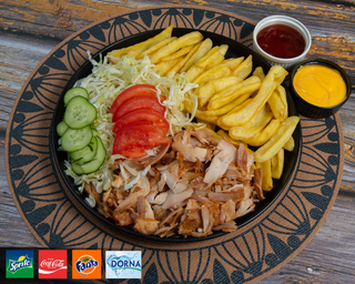 shaorma la farfurie pui xxl+ bautura